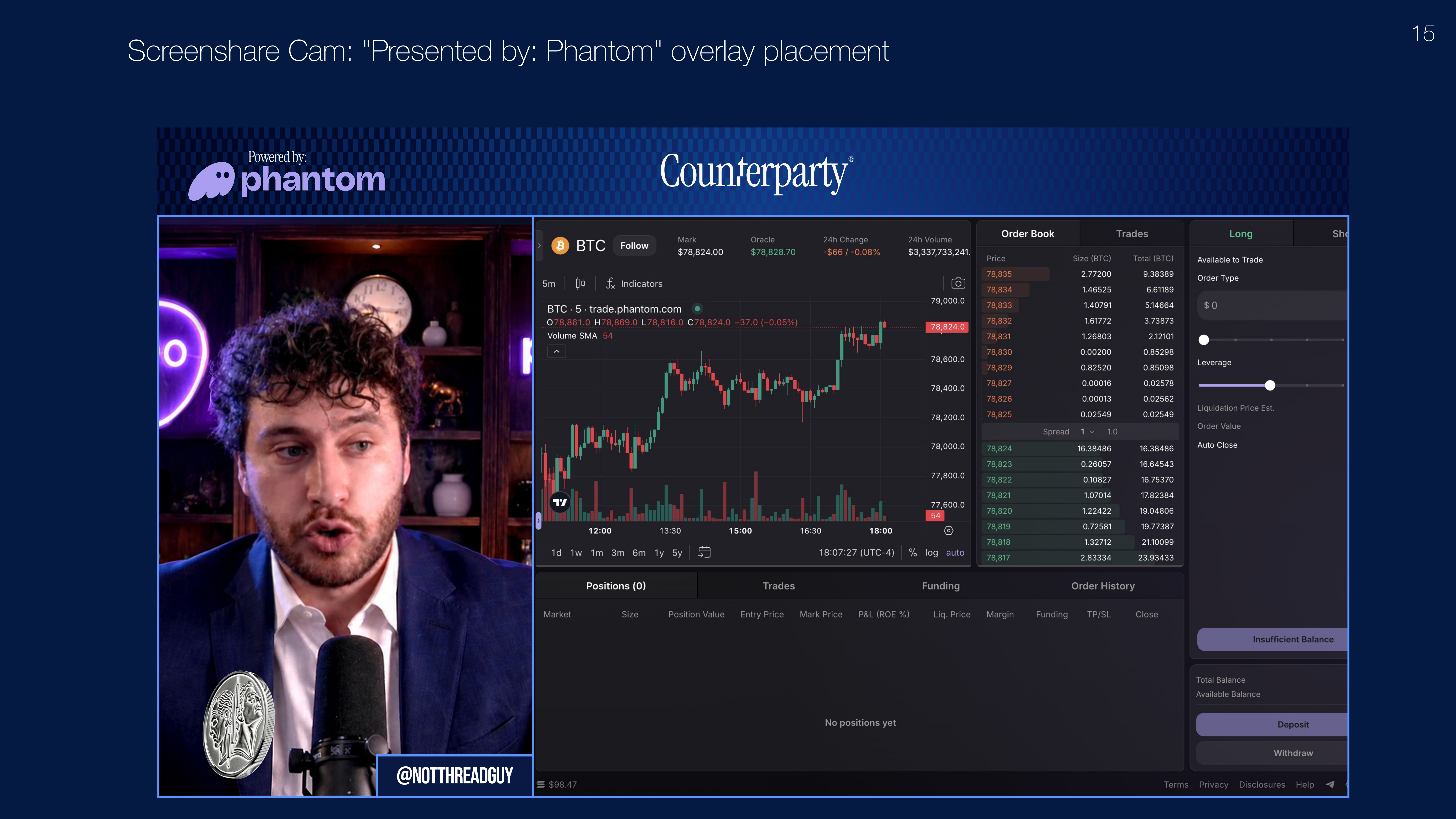 Screenshare Cam: Presented by Phantom overlay